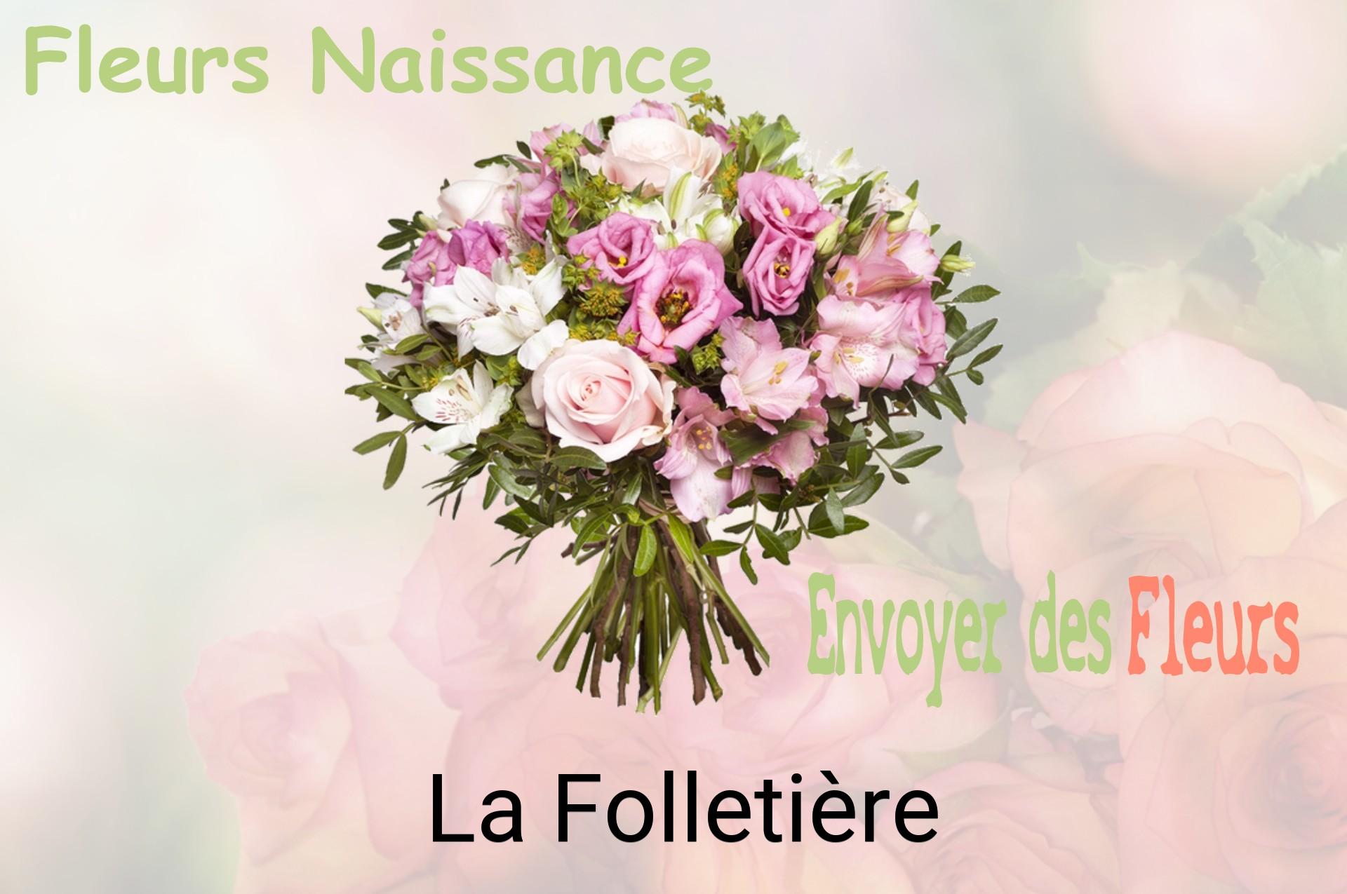 Bouquet de fleurs de naissance livré à La Folletière
